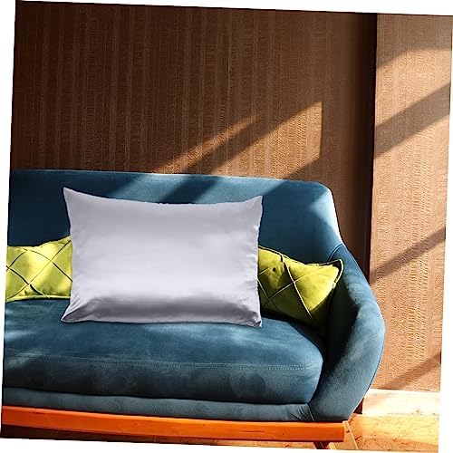 ABOOFAN 2pc Cooling Polyester Pillowcases Breathable Deep Grey