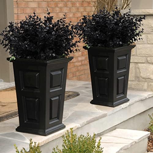 RECUTMS 12 Pcs Black Artificial Flowers Decor