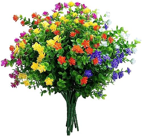 10Pcs Artificial Flowers Bundle for Home Decor