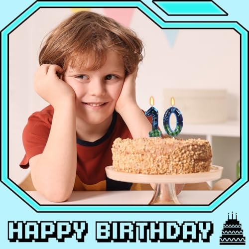 OGnomiFX STG 10th Birthday Candle for Boys 1