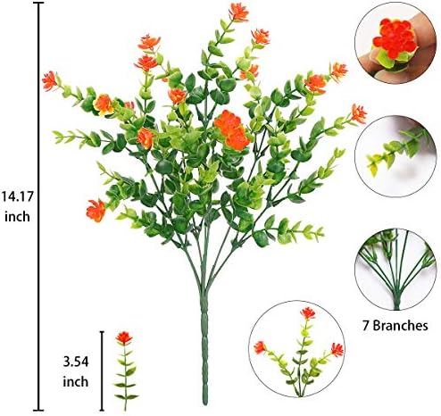 DRT DERUITAI Artificial Flowers Outdoor Decor Bundle