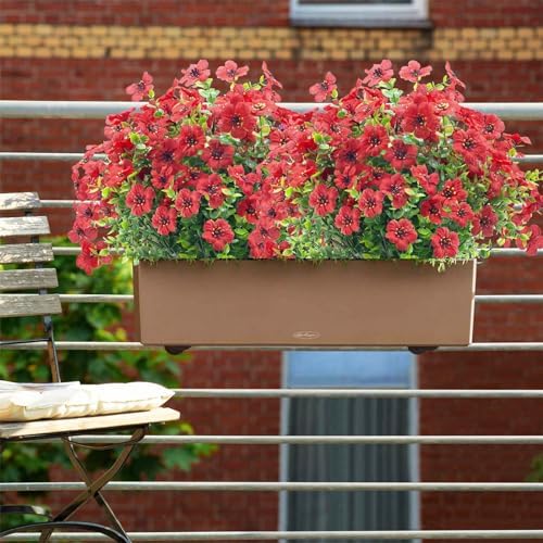 NOV FIRE 20 Bundles Artificial Flowers Red