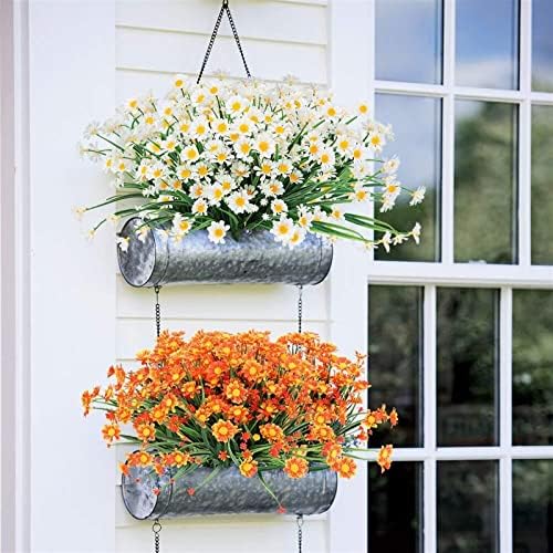 MOOWI Artificial Daisies UV Resistant Garden Decor