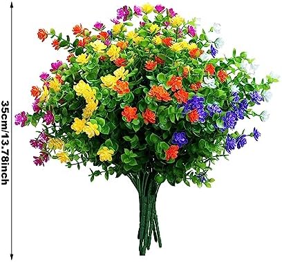 10Pcs Artificial Flowers Bundle for Home Decor