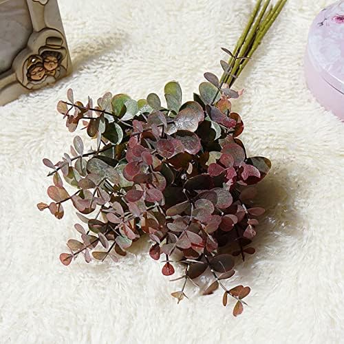 HYN 6 Pcs Plastic Eucalyptus Stems for Decor