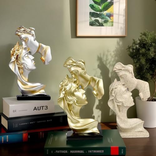 Kissing Lover Statue for Home Decor and Romantic Gifts