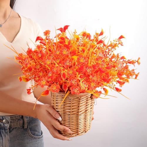 TYLTYS Artificial Fall Flowers 12-Bundle Set UV Resistant