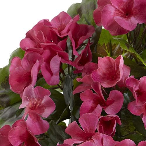 Nearly Natural Artificial Geranium Bush Set of 4