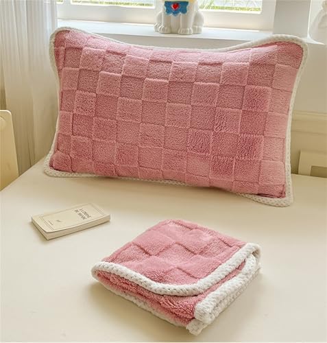 Double Sided Velvet Pillowcase Cover with Straps Non-Slip and Breathable