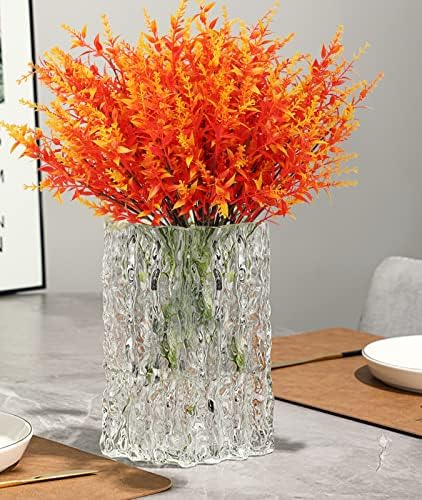 RECUTMS Artificial Lavender Flowers 36-Bundle UV Resistant Decor