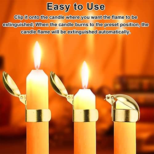 Horoper Candle Snuffer Clip On Kit 4 Pcs Gold