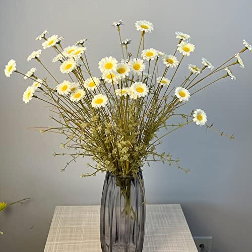 6PCS Artificial Daisy Flowers for Home Decor White