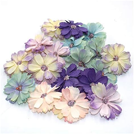 HANRUO 50 pcs Daisy Artificial Flower Head Decoration