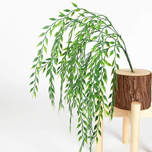 PASYOU Artificial Willow Plants 8-Pack UV Resistant