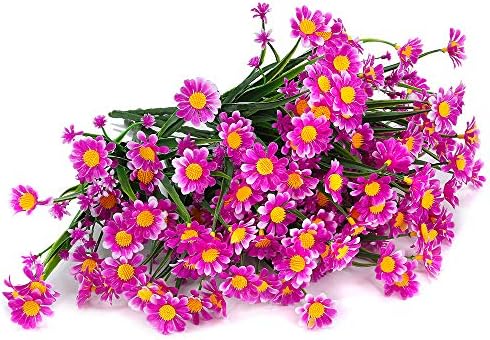 ArtBloom 6 Bundles Artificial Daisies Fuchsia 1