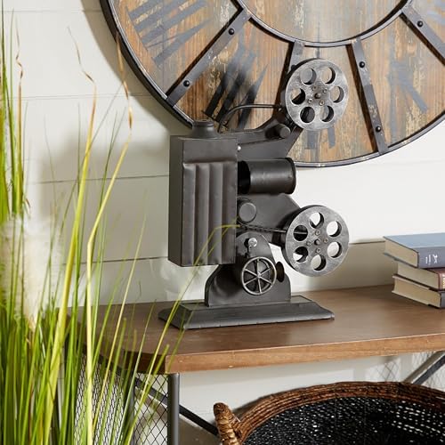 Deco 79 Vintage Camera Sculpture 14x4x19 Black