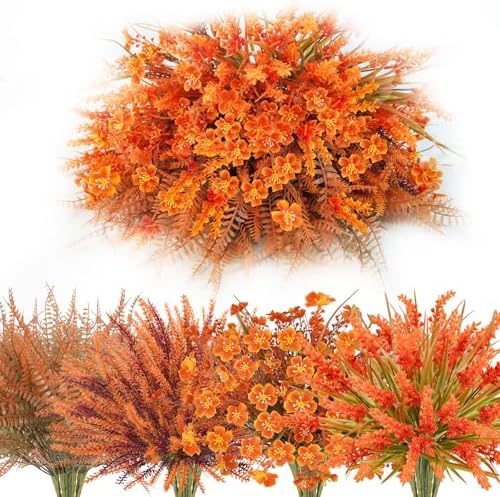 TORONTOKYO 40 Bundle Artificial Fall Flowers UV Resistant