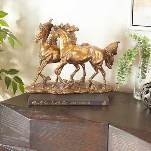 Deco 79 Bronze Polystone Horse Statue