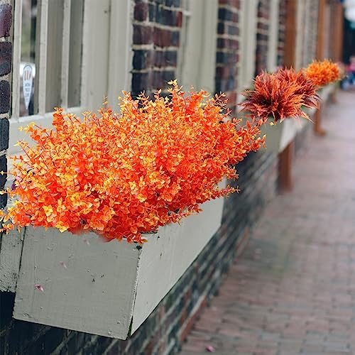 18PCS Artificial Fall Flowers for Garden and Home Decor
