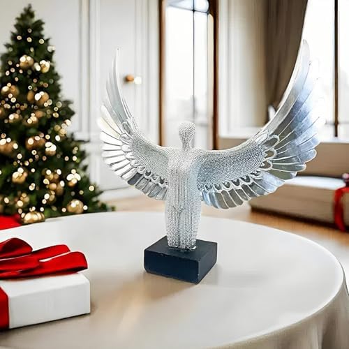 Winged Angel Statue 11 Inch Uplifting Home Decor