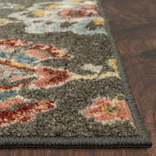 Maples Rugs Gardena Floral Area Rug Gray 18 x 210