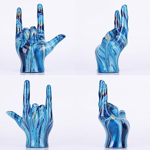 I Love You Gesture Statue - Green Home Decor Sculpture