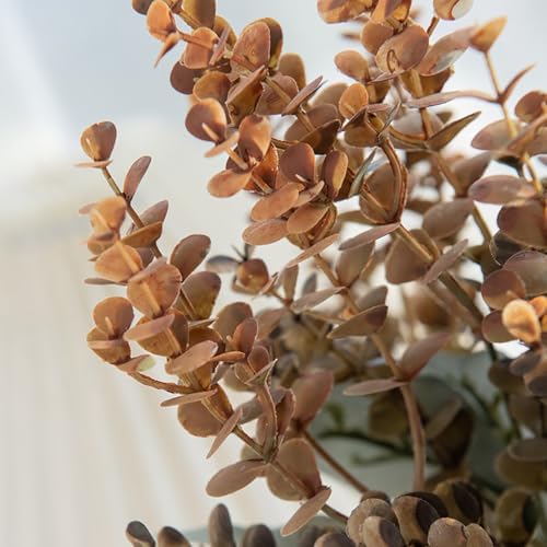 3PCS Artificial Eucalyptus Plants with Vase for Home Decor