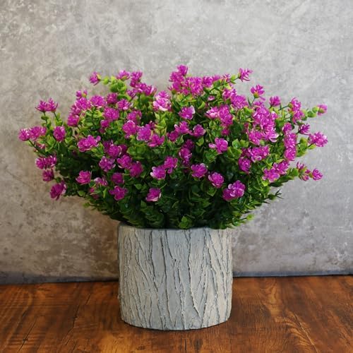 Faux Fuchsia Artificial Flowers 8 Bundles Outdoor Decor