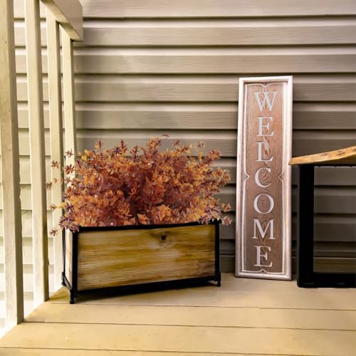 12Pcs Artificial Faux Flowers for Home Outdoor Decoration