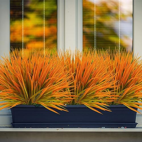 Krissing 40Pcs Artificial Fall Flowers Outdoor