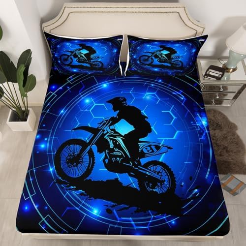 Castle Fairy Motorcycle Fitted Sheet Set with Pillowcases 1