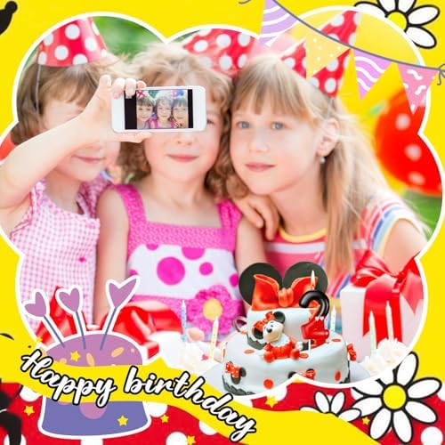 MTLEE Number 2 Birthday Candle Red Mouse Design