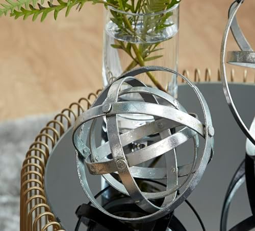 Deco 79 Modern Metal Sculpture Set of 3 6 8 10