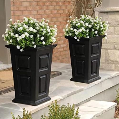 KLUFO Artificial Flowers 4Pack UV Resistant Home Decor