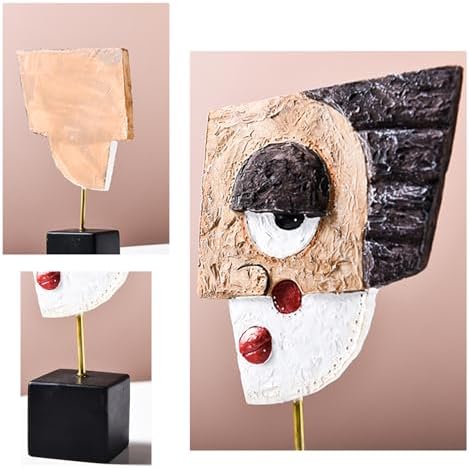 Picasso Style Resin Abstract Face Mask Statue