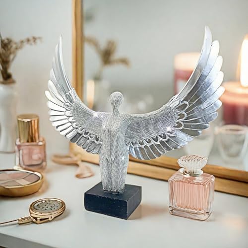 Winged Angel Statue 11 Inch Uplifting Home Decor