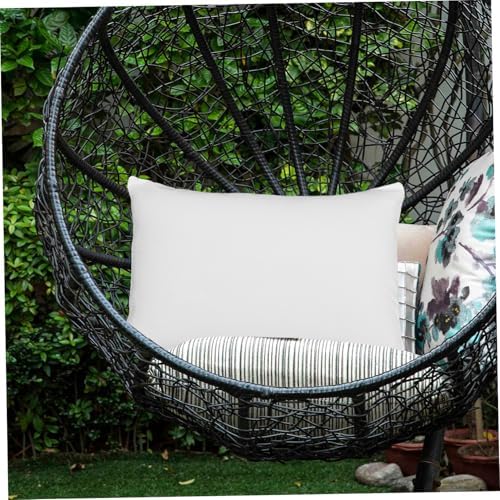 OUNONA 2pcs Solid Cotton Pillowcase with Zipper Closure
