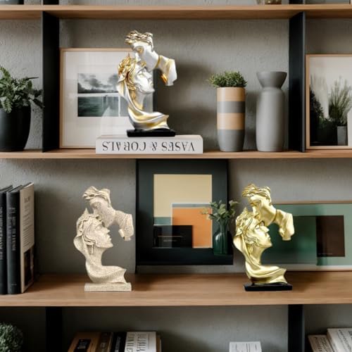 Kissing Lover Statue for Home Decor and Romantic Gifts