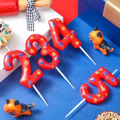 Conelist Number 2 Dog Paw Birthday Candles