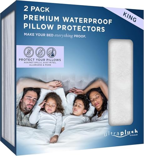UltraBlock Ultra Plush Pillow Protector Set of 2 - King Size