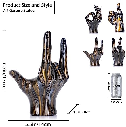 LCCCK I Love You Hand Sign Rock and Roll Statue
