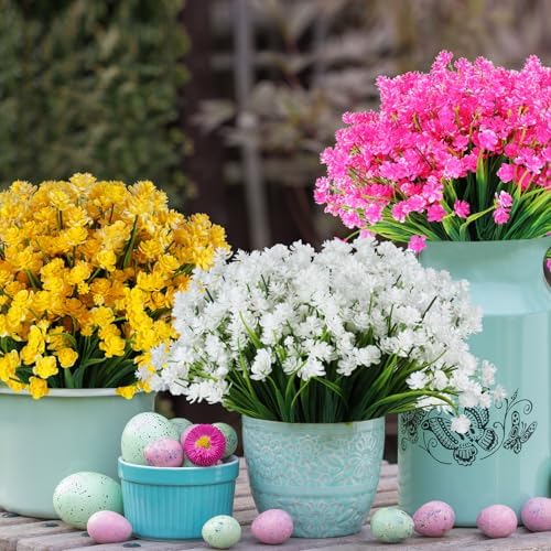 16-Bundle Artificial White Daffodil Flowers