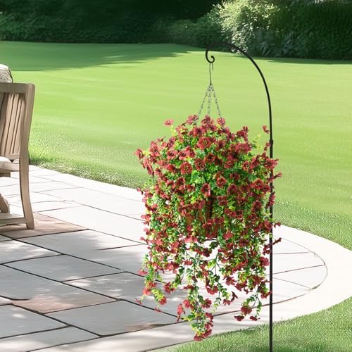 ZFProcess Artificial Hanging Daisy Flowers 2PCS UV Resistant Fall Decor