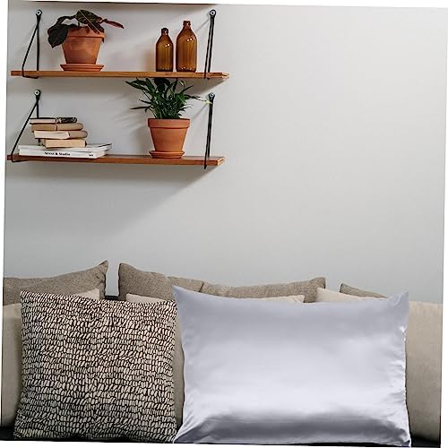 ABOOFAN 2pc Cooling Polyester Pillowcases Breathable Deep Grey