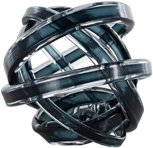 Deco 79 Dark Blue Glass Knot Sculpture