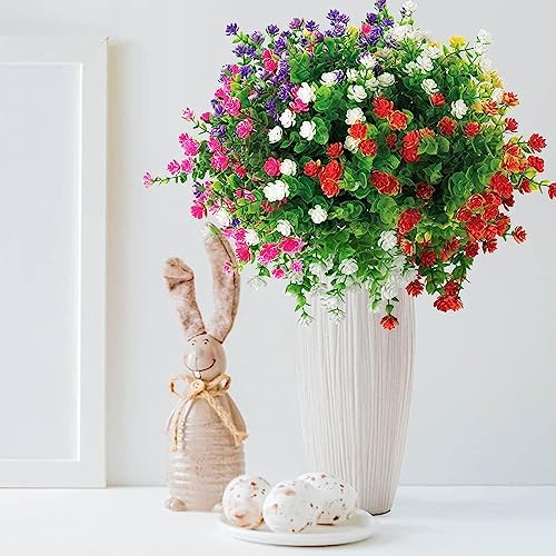 10Pcs Artificial Flowers Bundle for Home Decor