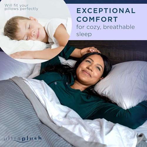 UltraBlock Ultra Plush Pillow Protector Set of 2 - King Size