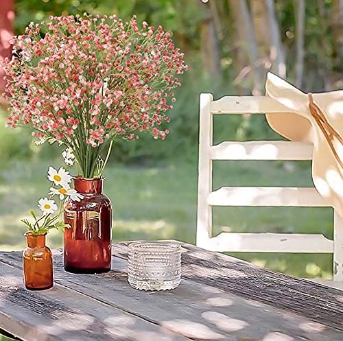DILATATA 23 Inch Pink Artificial Babys Breath Flowers