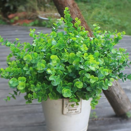 HIFORESTAR 8 Bundle Artificial Eucalyptus Plants