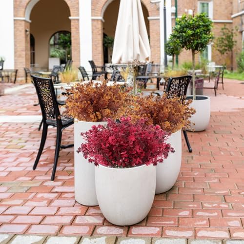 12Pcs Artificial Faux Flowers for Home Outdoor Decoration